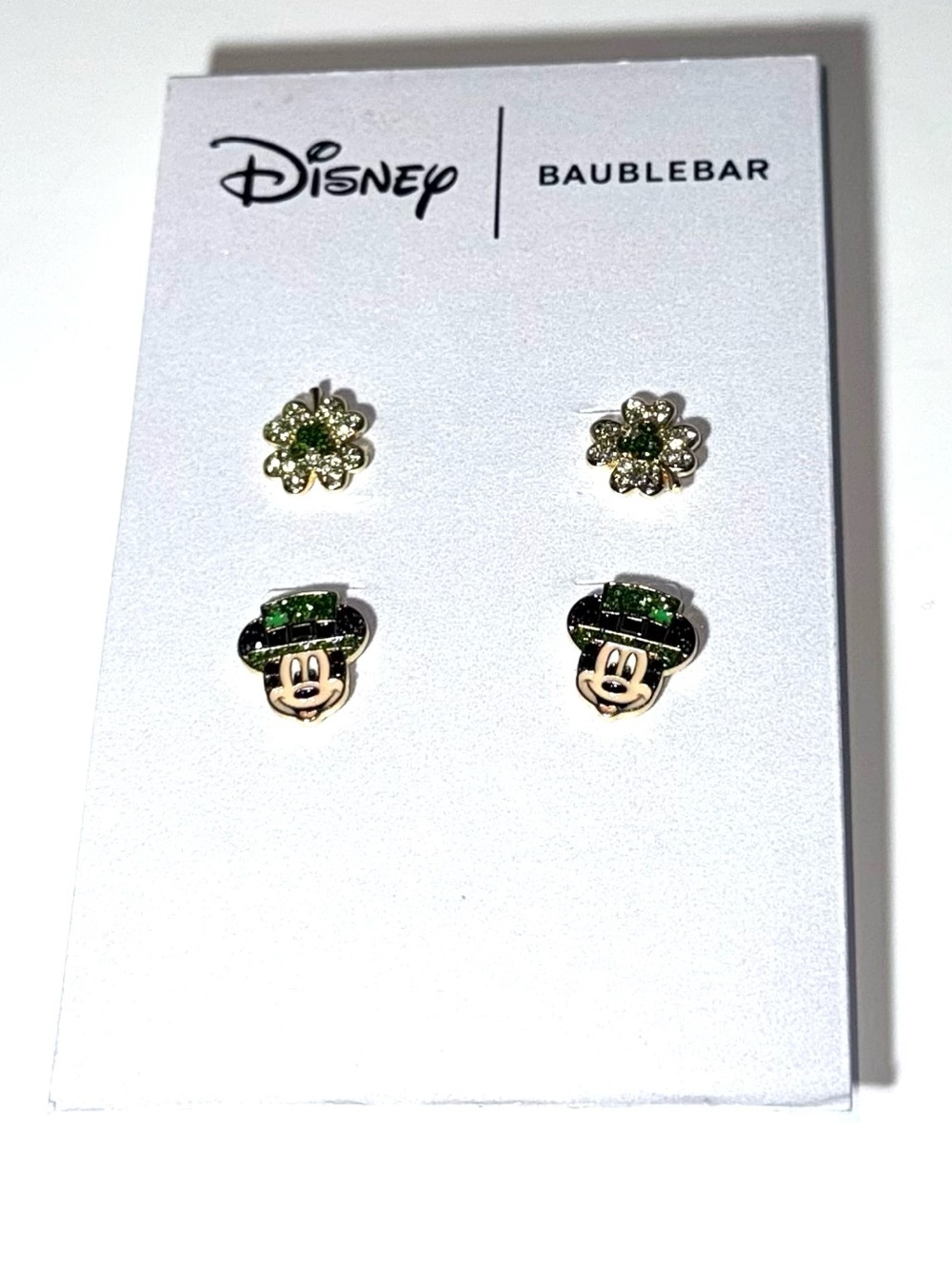 Baublebar St. Patrick’s Day Mickey Mouse Earring Set